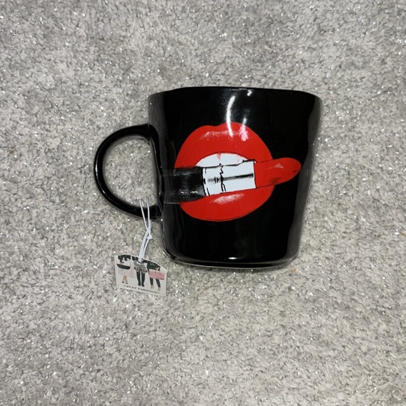 Wake up and Makeup glass w lid and glass straw with Lipstick-mug set! - Picture 6 of 6